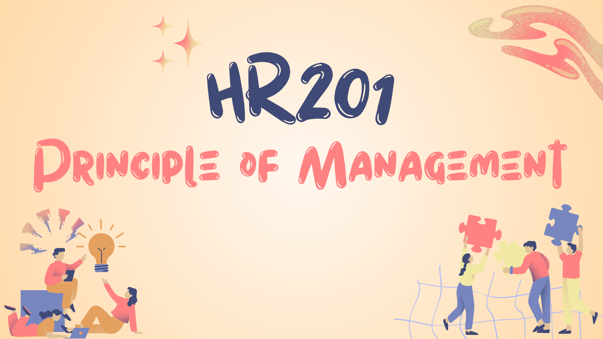 HR201 หลักการบริหาร TU006